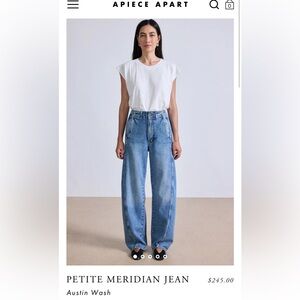 Apiece Apart | Petite Meridian Jean | Austin Wash | 25